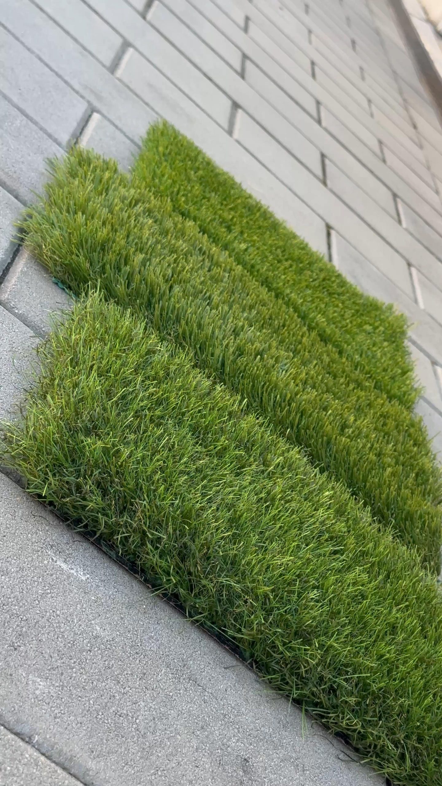 Proyecto exterior Greenial con césped artificial y diseño de jardín
